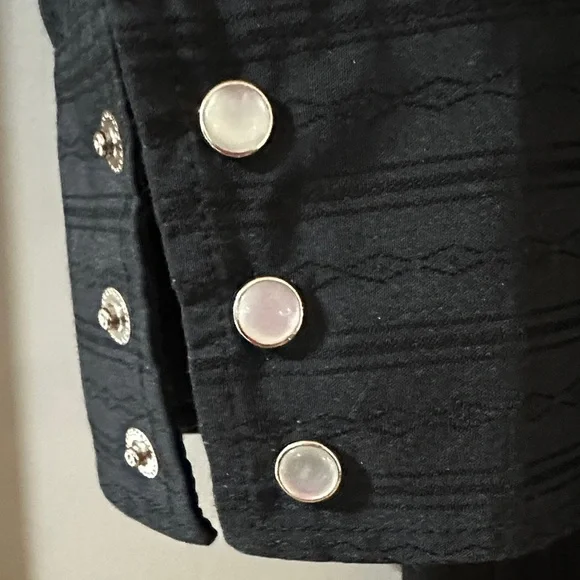 Ely Cattleman Black Button Down Shirt with Pearl Snaps - Picture 6 of 7